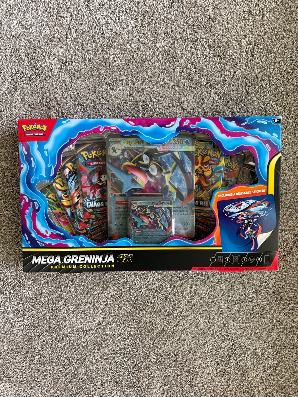 Mega Greninja EX Premium Collection - Blue Collector Box
